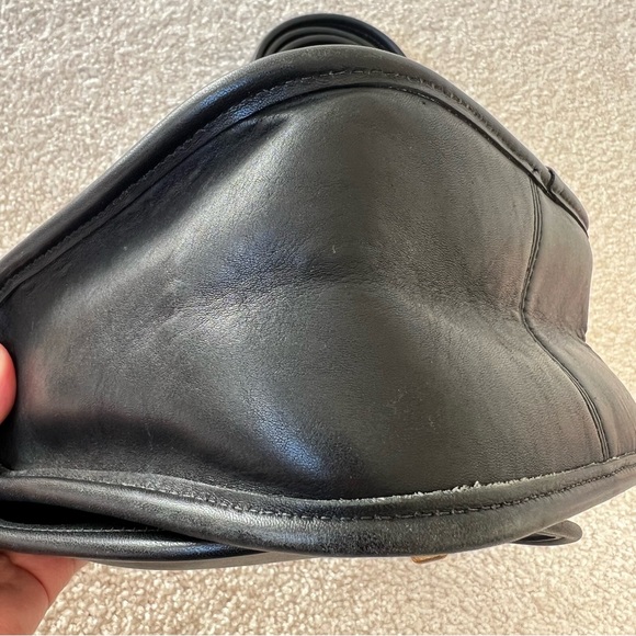 Vintage Coach 9965 small legacy flap Black made in USA - Picture 7 of 10